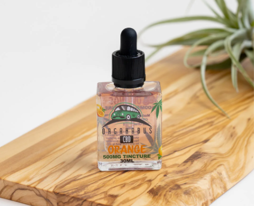 Photograph of product: - 500mg CBD Isolate Tincture - Orange - Organabus - $35