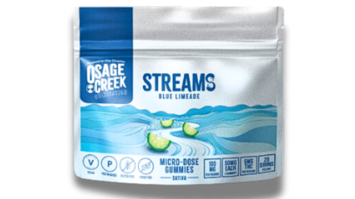 Photograph of product: Osage - Edible - Gummies - Blue Limeade - Hybrid - 100MG