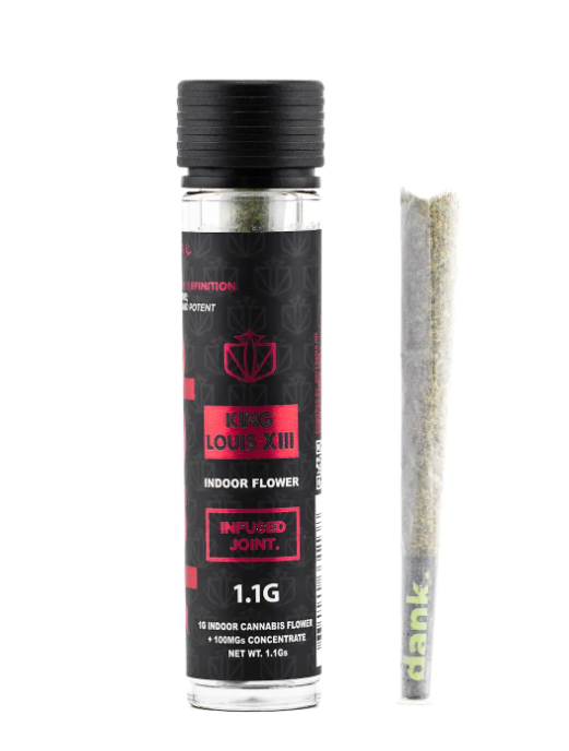 Photograph of Product: Dank | Infused Preroll | King Louis OG XIII | 1.1g