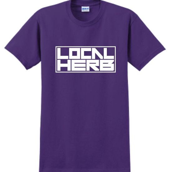 Photograph of product: Local Herb Official T Shirt Purple Small - 