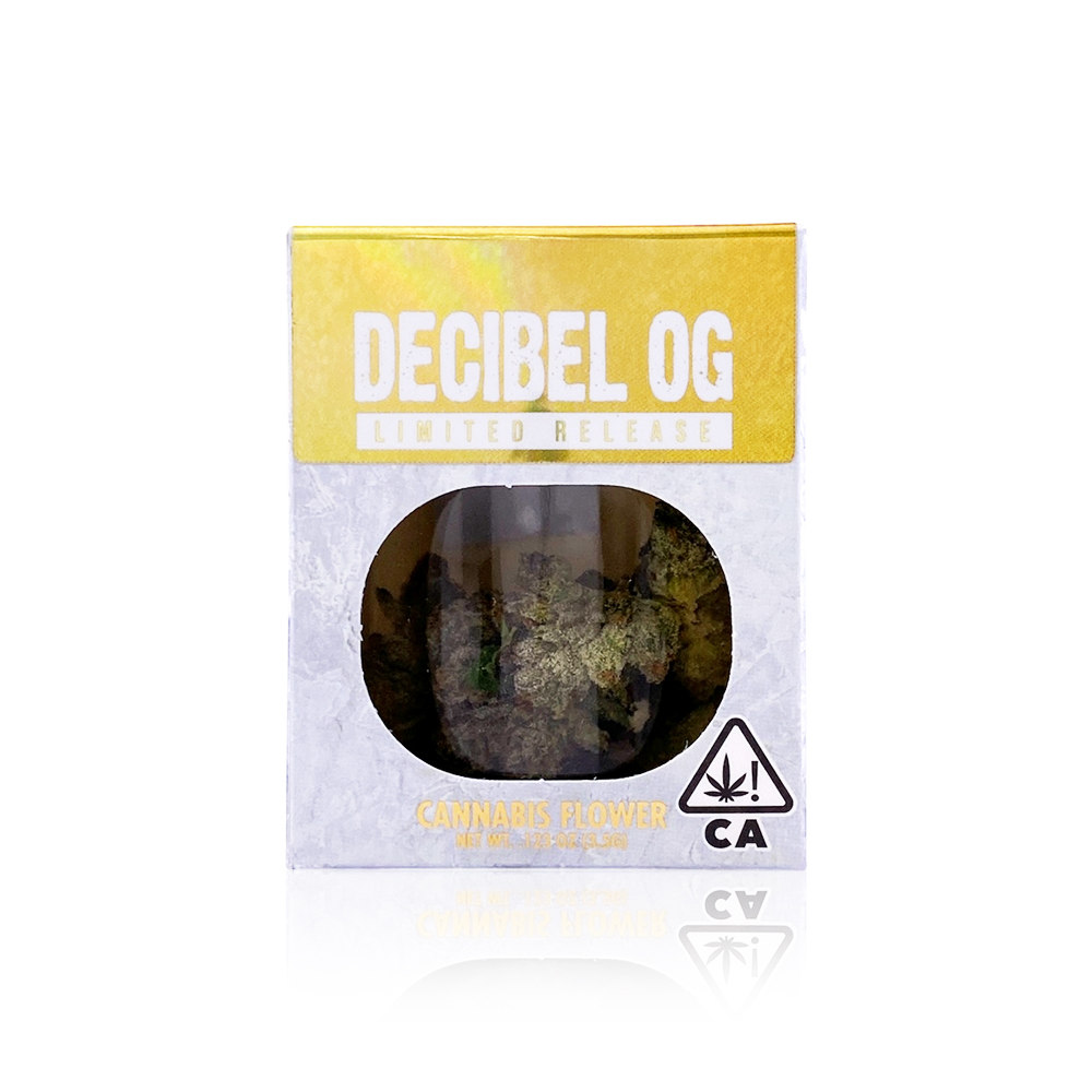 Photograph of product: DECIBEL GARDENS - Flower - Decibel OG - 3.5G