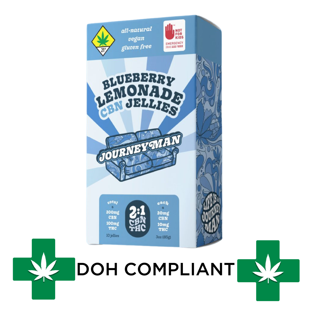 Photograph of product: DOH | Blueberry Lemonade 2:1 CBN Jelly Chews | 10pk
