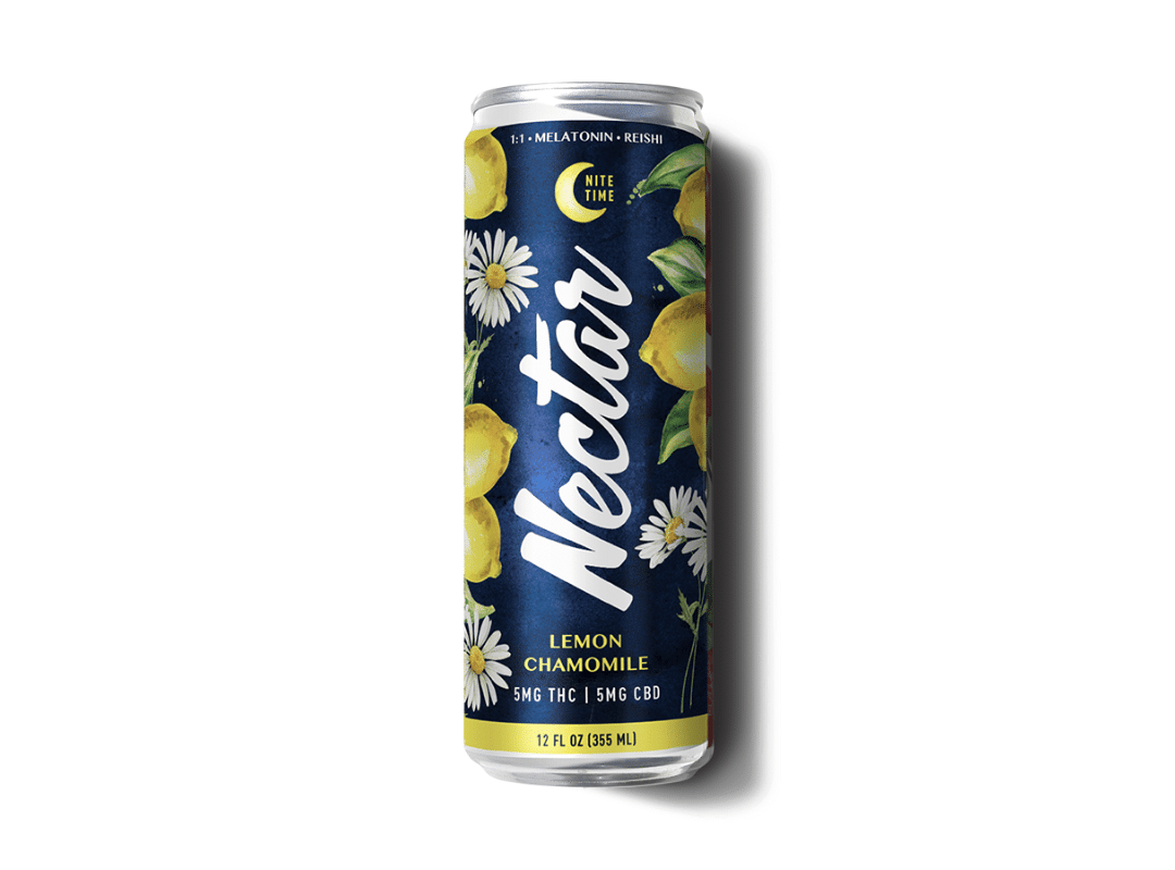 Photograph of product: Nectar Lemon Chamomile Seltzer | 5MG CDB 5MG TH-oui