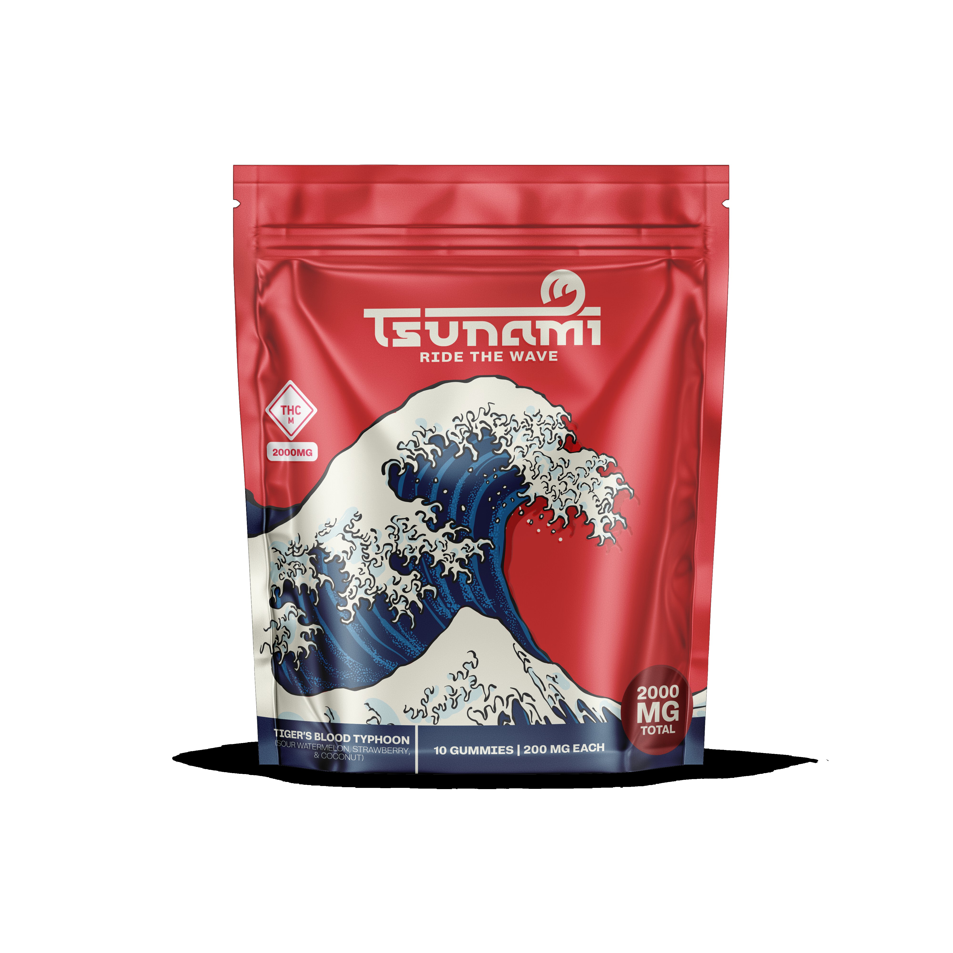 Photograph of product: TSUNAMI 2000MG SOUR TIGER'S BLOOD TYPHOON