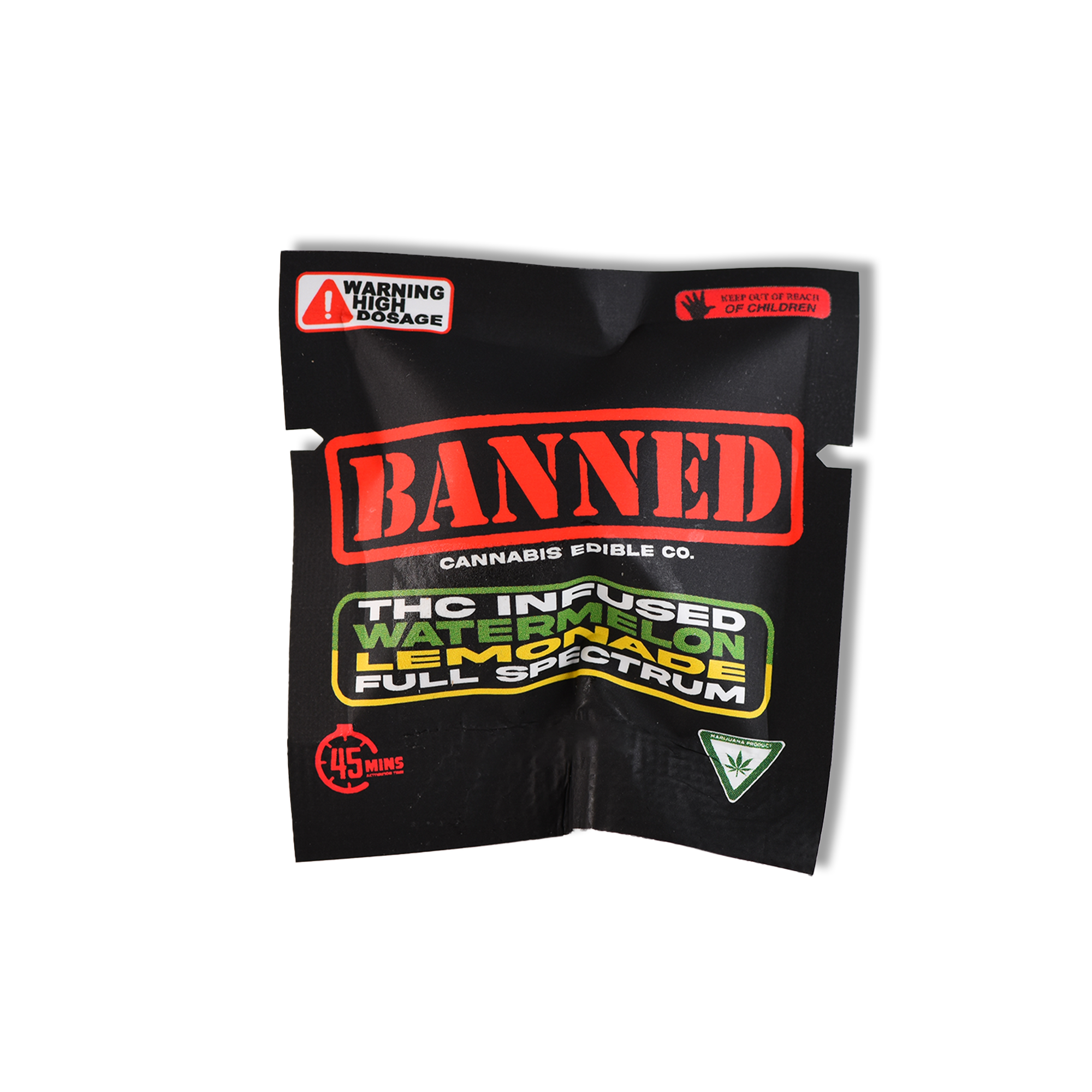 Photograph of product: BANNED | 200MG CLUSTER SINGLE GUMMY | WATERMELON LEMONADE
