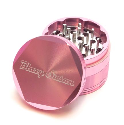 Photograph of product: Blazy Susan Pink Aluminum Grinder | 4pc 63.5mm