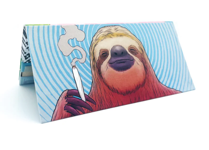 Photograph of product: "Stoner Sloth" King Size Slim Rolling Papers