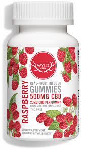 Photograph of product: Wyld - Raspberry - 25mg CBD Gummies 20pk
