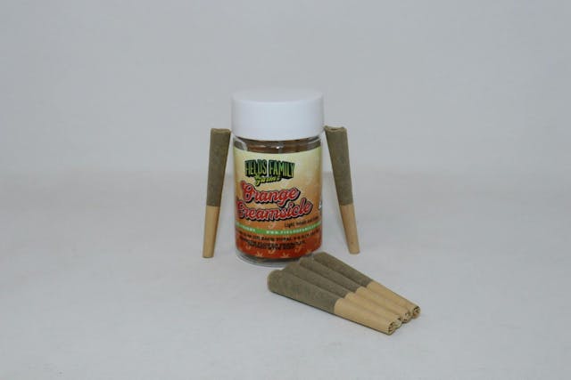 Photograph of product: Orange Creamsicle 6 Pack Kief Infused Pre-Rolls - 