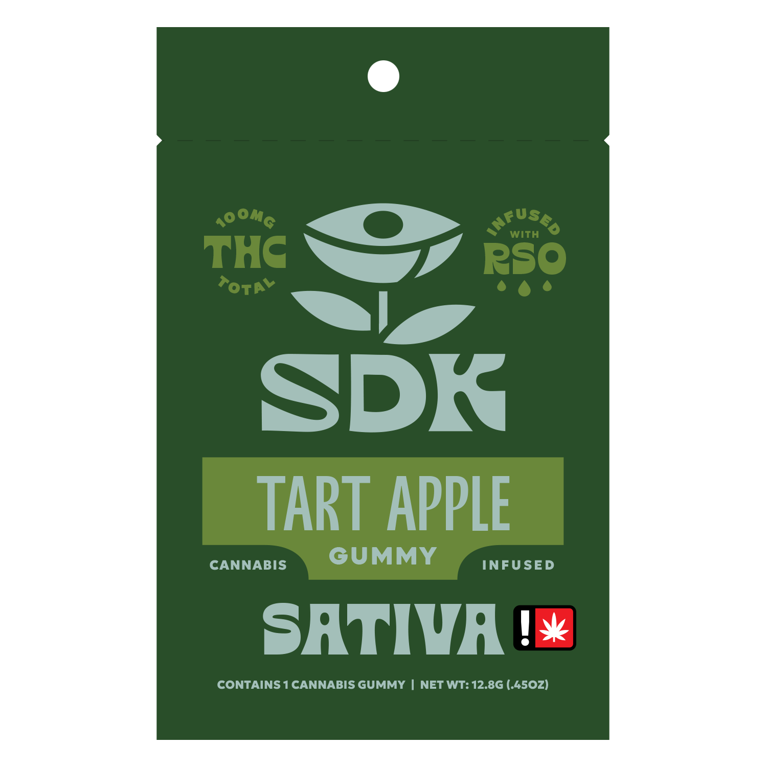 Photograph of product: SDK // Tart Apple Gummy 100mg