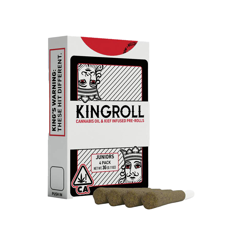 Photograph of product: GRANDI GUAVA X GRAPEFRUIT ROMULAN JUNIORS PRE-ROLL 4-PACK [3 G]