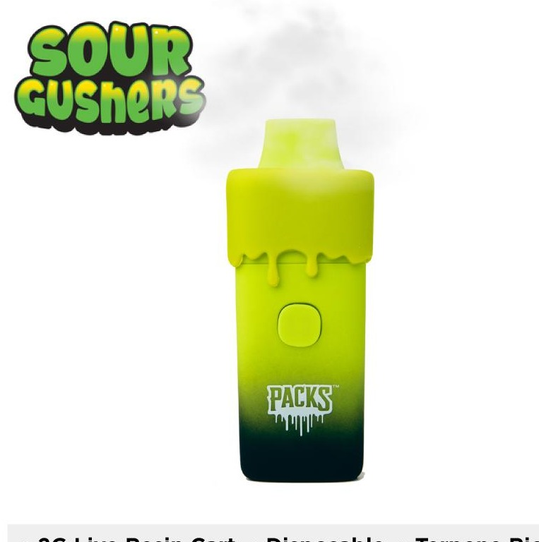 Photograph of product: Packs 2g Live Resin(S)-Sour Gushers