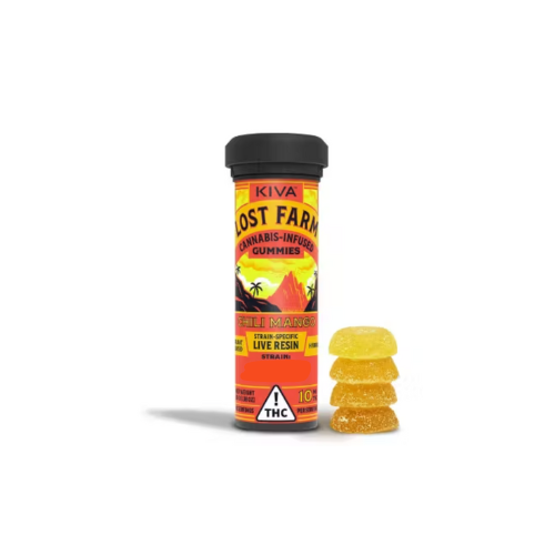 Photograph of product: Lost Farm Chili Mango Live Resin Gummies (100mg)