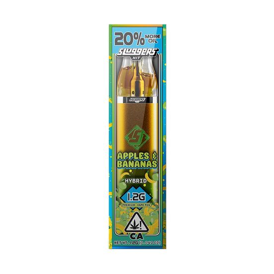Photograph of product: Sluggers AIO Vape Apples & Bananas 1.2g - 