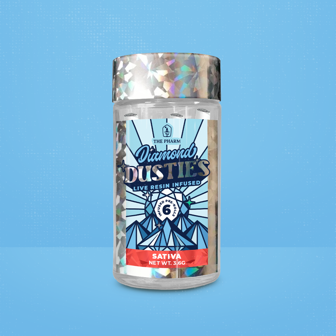 Photograph of product: Dusties Diamond Infused Prerolls 6pk Oui'd Ruby