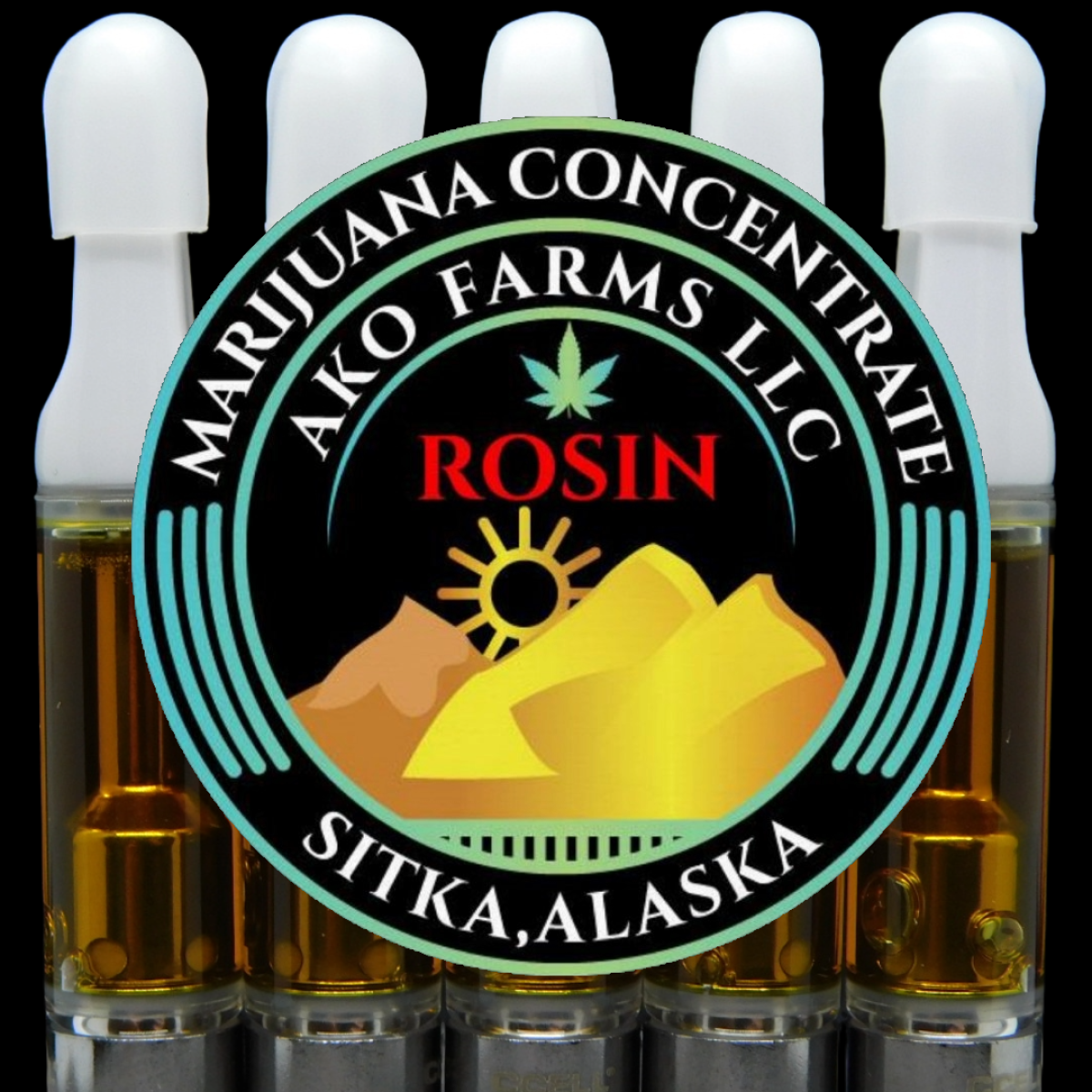 Photograph of product: AKO Rosin Cart 0.5g Sour Al