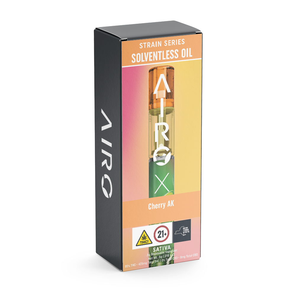 Photograph of product: AIRO X | STRAIN SERIES | SOLVENTLESS OIL AIO | CHERRY AK | .5G