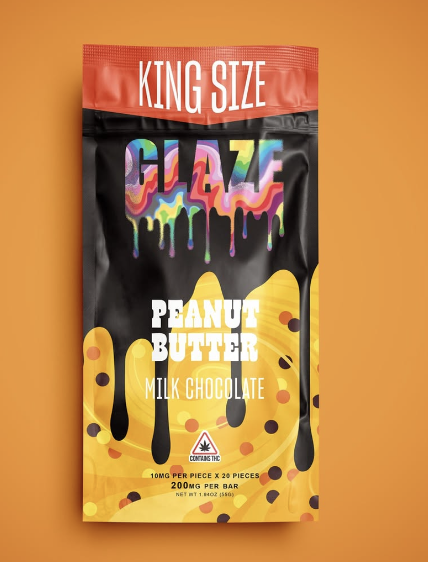 Photograph of product: GLZ | Milk Chocolate Bar | 200mg TH-oui