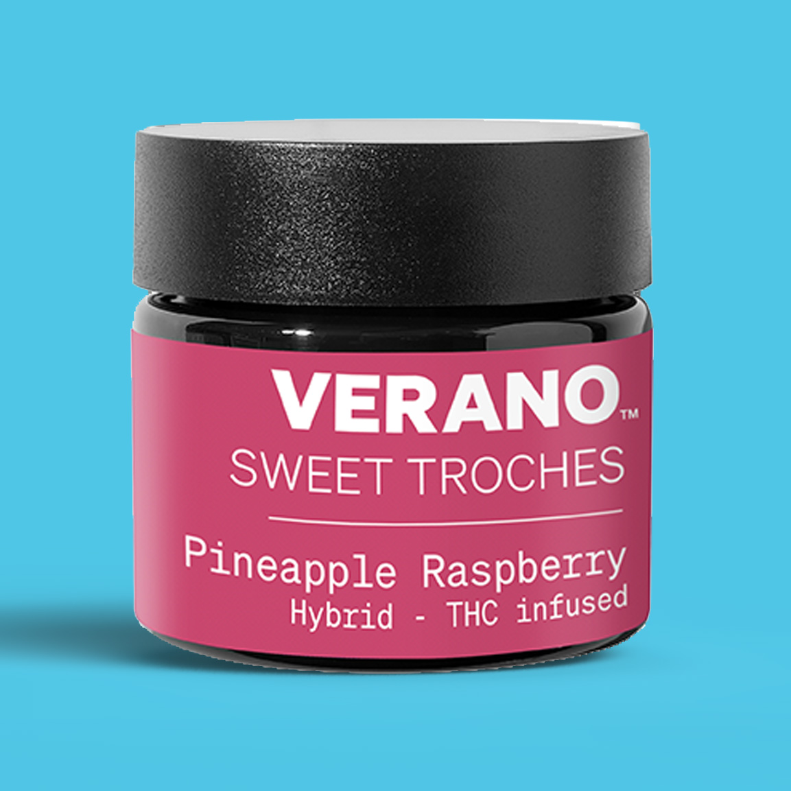 Photograph of product: Pineapple Raspberry Troches 100mg (10-Pack | 10mg Each)