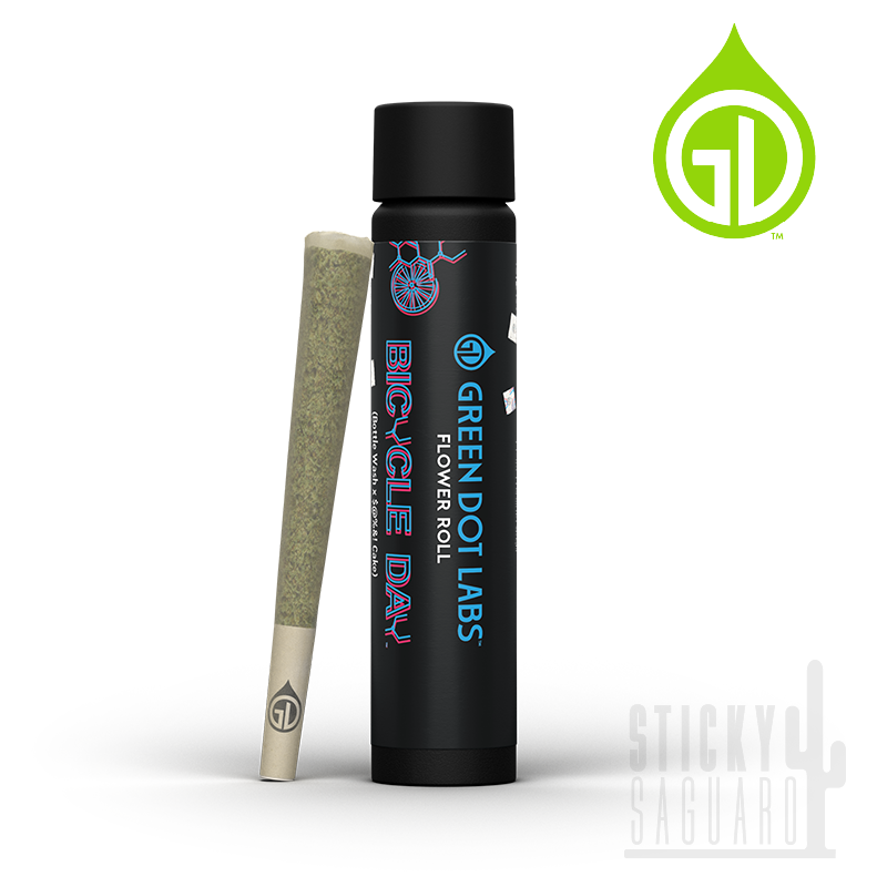 Photograph of product: Green Dot Labs Pre-Roll Bicycle Day (H) 1g