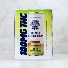 Photograph of product: [PABST] TH-oui High Soda Pop 4 Pack - 25mg - Cherry Limeade (H) - 