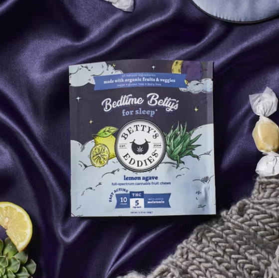 Photograph of product: Bedtime Betty's Lemon Agave | Fruit Chews | 50mg