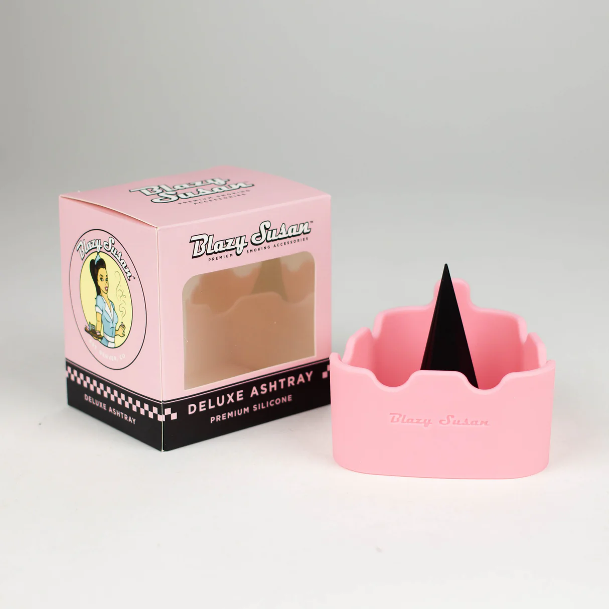 Photograph of product: Blazy Susan | Deluxe Silicone Ashtray and Bowl | Assorted Colors