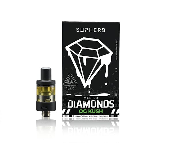 Photograph of product: OG KUSH VVS MELTED DIAMONDS 1g Cart - 