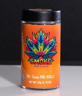 Photograph of product: Cadillac Rainbow Gummy 1g Preroll 20pk - 20g - 