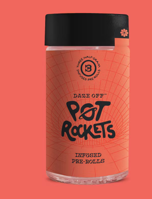 Photograph of product: Daze Off - Infused Pre roll 3pk - This Will Confuse You Pot Rockets (1.5g)