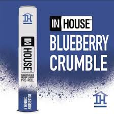 Photograph of product: Blueberry Crumble Infused Pre Roll | .75g | In House