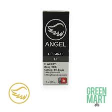 Photograph of product: Angel Industries | Flavorless 1:1 CBD:TH-oui Tincture | 1oz