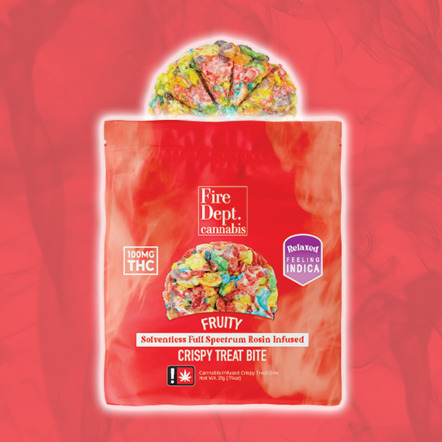 Photograph of product: Oui'd Fruity Crispy Treat | 100mg