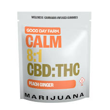 Photograph of product: Good Day Farm | Wellness Gummies | 8:1 Calm Peach Ginger 50mg