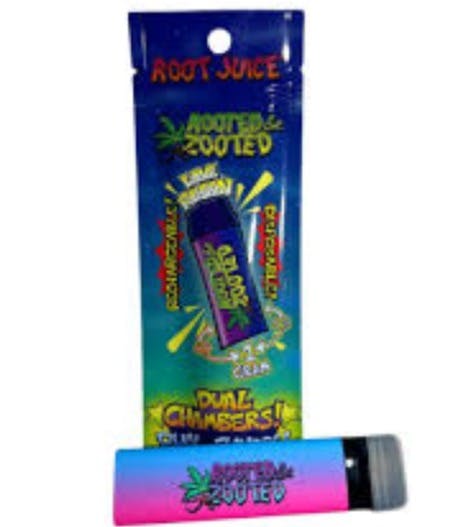 Photograph of product: ROOTED & ZOOTED | SLURRICANE | LIVE RESIN | .5G DUAL DISPOSABLE (MUST ORDER OTHER HALF - .5G SUND...