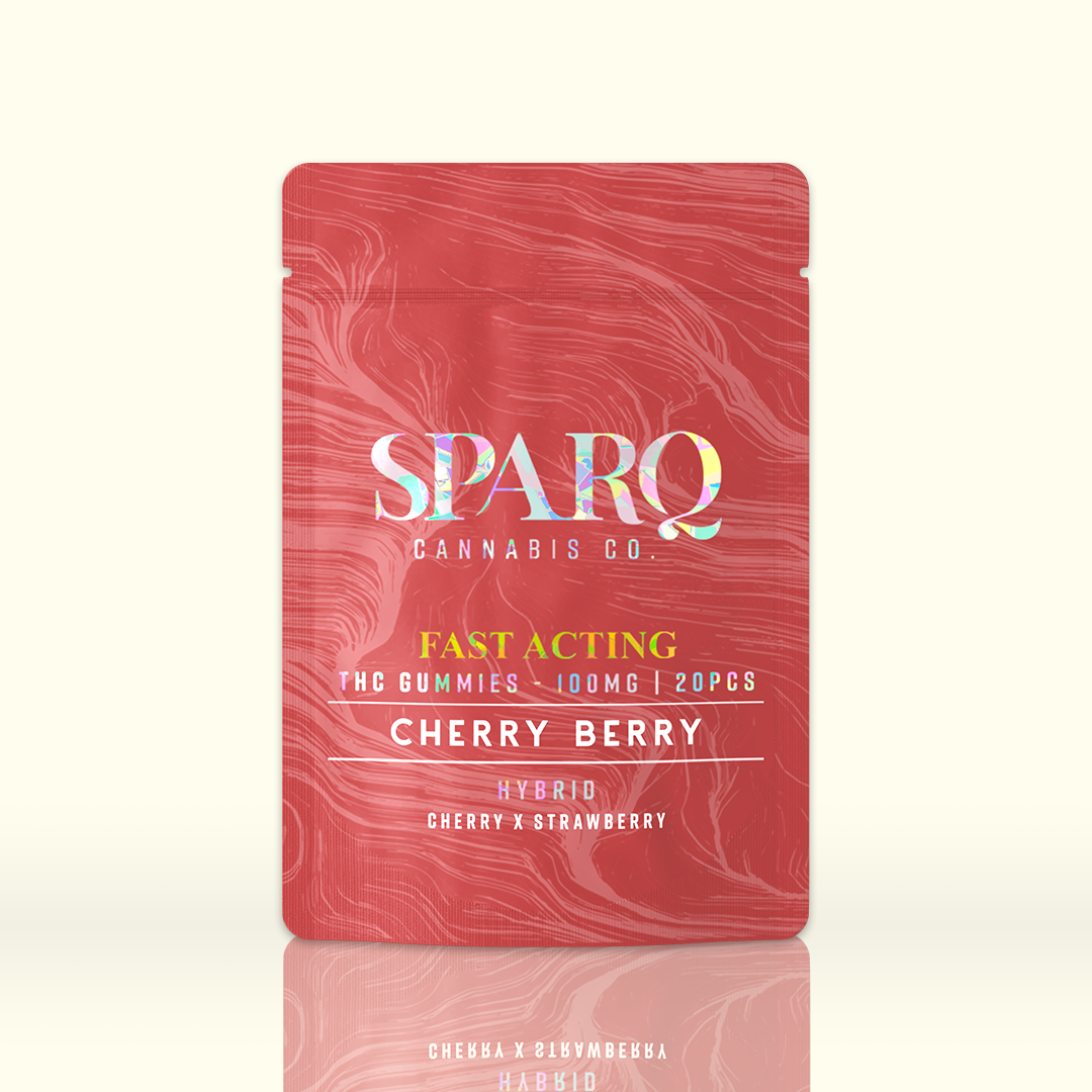 Photograph of product: Cherry Berry | 100mg | Fast-Acting Gummies