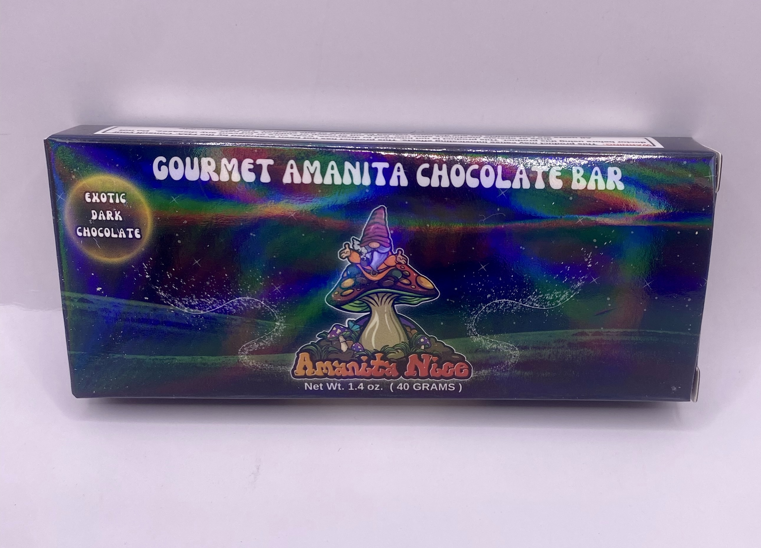 Photograph of product: Exotic Dark Chocolate Gourmet Mushroom Bar - Amanita