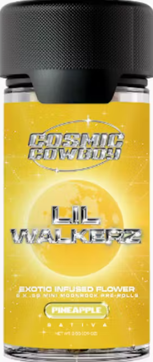 Photograph of product: COSMIC COWBOY | 5-PK LIL WALKERS MOONROCK INFUSED | PINEAPPLE