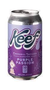 Photograph of product: KEEF | PURPLE PASSION | INFUSED SODA | 100MG