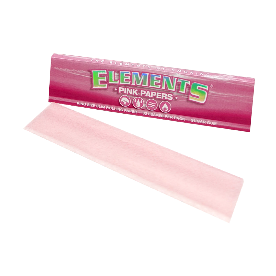 Photograph of product: Elements I Pink Rolling Papers I King Size Slim