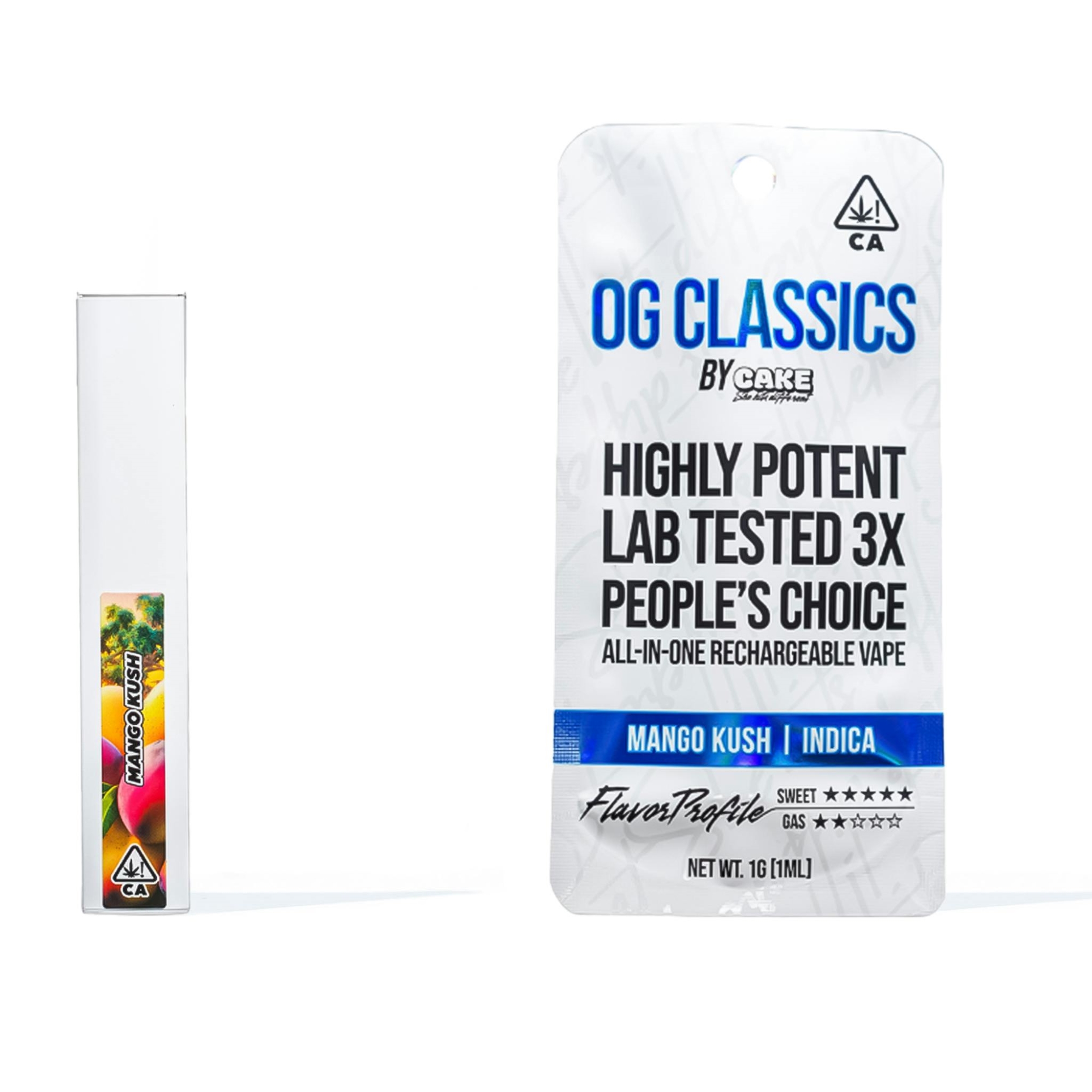 Photograph of product: MANGO KUSH 1G OG CLASSICS ALL IN ONE