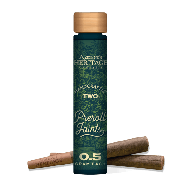 Photograph of product: Pre-Roll Pack | Nature's Heritage | GovernMint Oasis [2pk] [2.52% Terps]