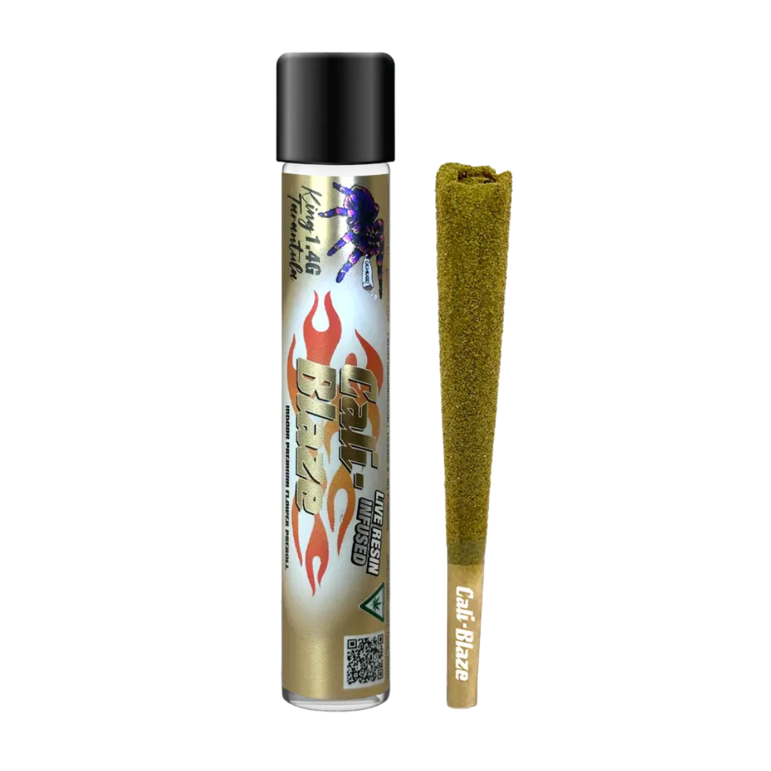 Photograph of product: Cali-Blaze | Bahama Peel King Tarantula Pre-Roll | 1.4g