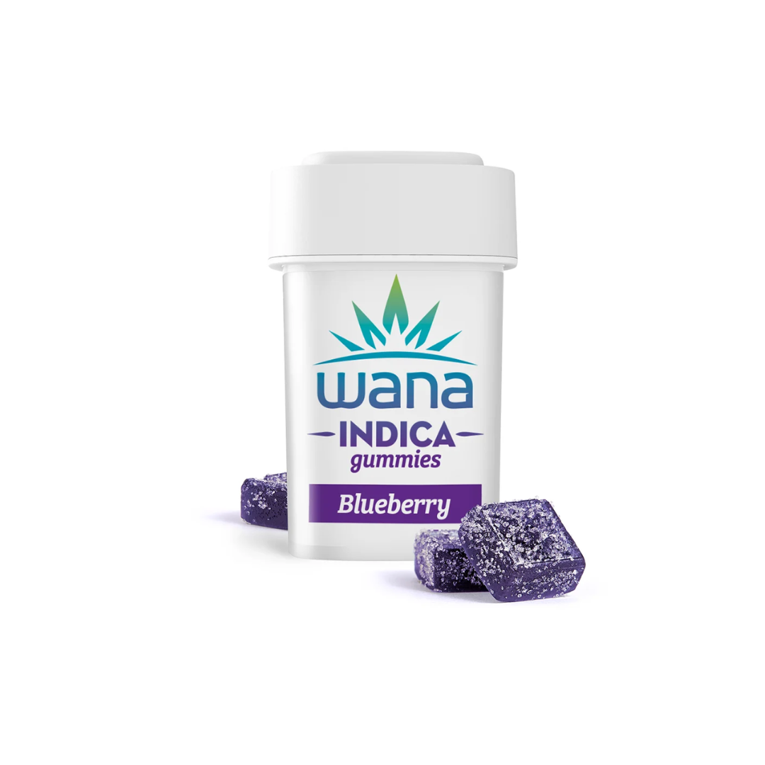 Photograph of product: WANA - Classic Blueberry 100mg Gummies