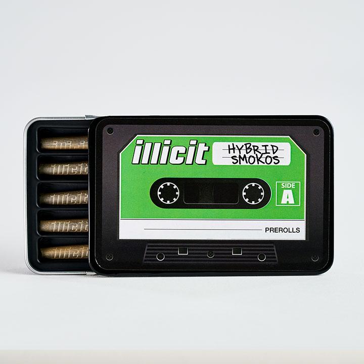 Photograph of product: Ghost OG | 0.5g | 5pk Pre-Roll | Illicit