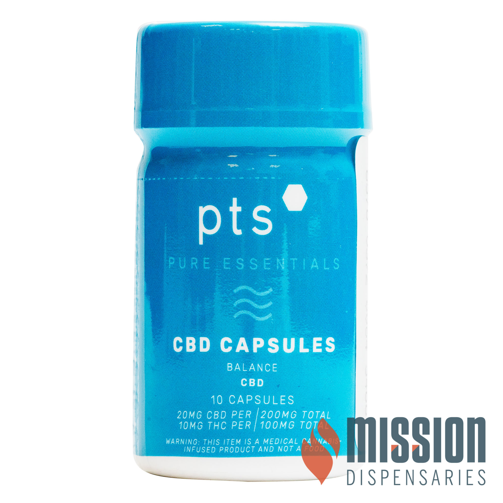 Photograph of product: Capsules | Pure Essential | CBD [2:1 CBD/TH-oui] [10pk]