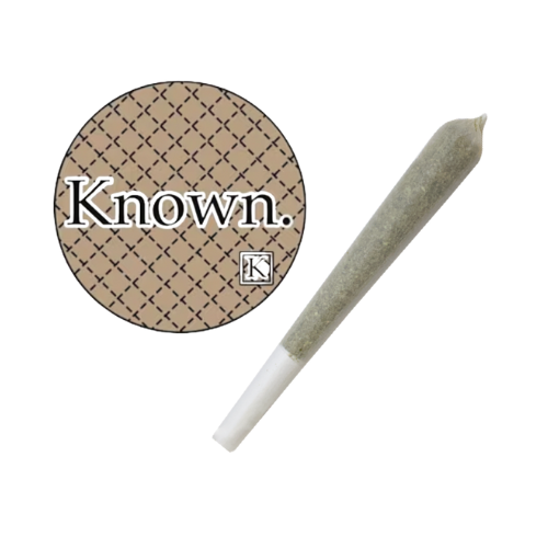 Photograph of product: Known. Slurmz X White Gummy Bear Live Rosin Infused Pre-Roll 1.6g
