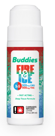 Photograph of product: Buddies - Fire & Ice 1:1 Roll On Gel
