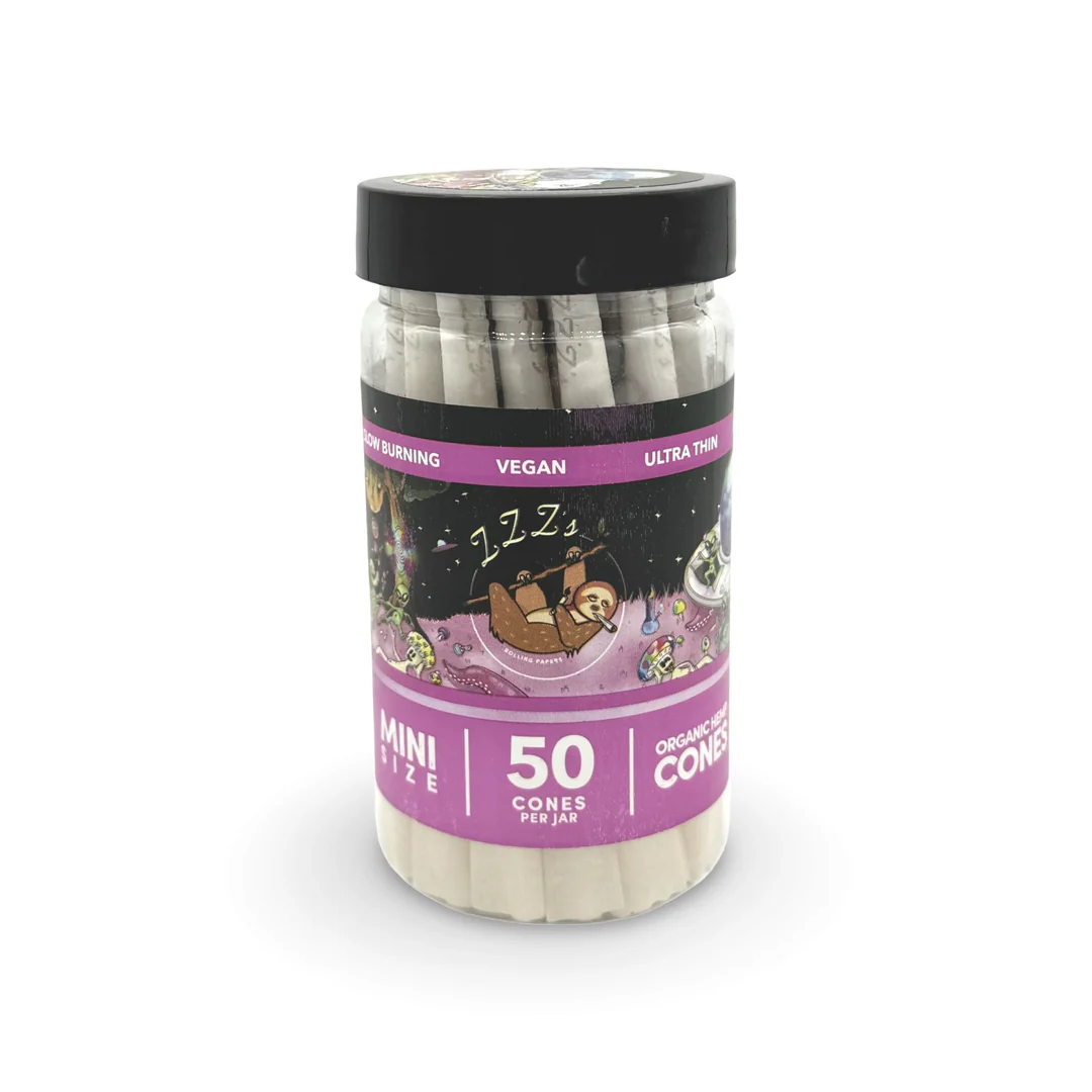 Photograph of product: ZZZ's Collective - Mini "Intergalactic Trip" Cone Jar (50 Cones)