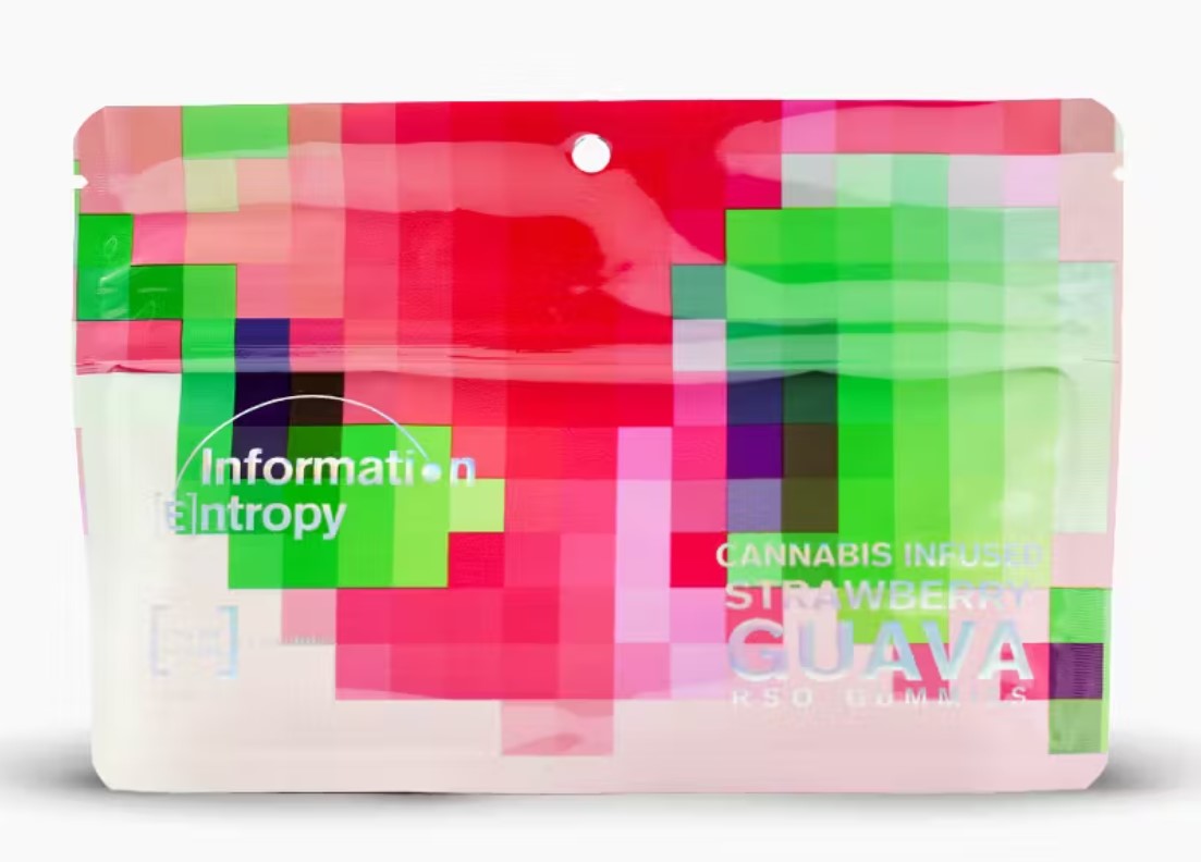 Photograph of product: Strawberry Guava RSO Gummies 200mg 2:1 TH-oui:CBG by Information Entropy